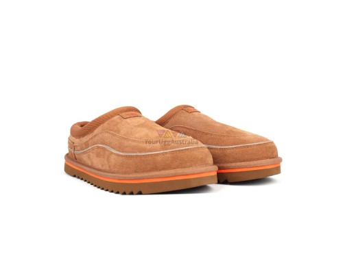 UGG MENS TASMAN CALI WAVE CHESTNUT/ORANGE SODA