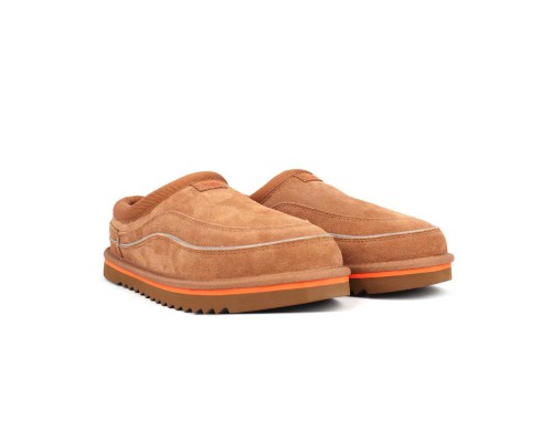 UGG WOMEN'S TASMAN CALI WAVE CHESTNUT/ORANGE SODA