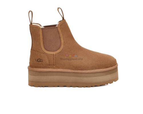 UGG NEUMEL PLATFORM CHELSEA CHESTNUT