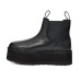UGG NEUMEL PLATFORM CHELSEA BLACK LEATHER