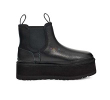 UGG NEUMEL PLATFORM CHELSEA BLACK LEATHER