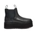 UGG NEUMEL PLATFORM CHELSEA BLACK LEATHER