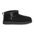 UGG WOMEN'S ULTRA MINI BLACK ZIP