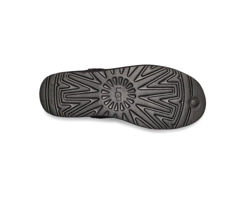 UGG WOMEN'S ULTRA MINI BLACK ZIP