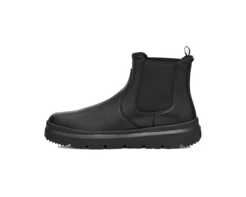 UGG BURLEIGH CHELSEA LEATHER BLACK