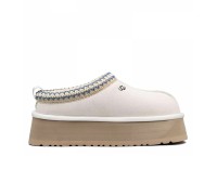 UGG WOMEN'S TASMAN TAZZ PLATFORM WHITE