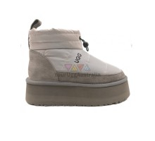 UGG WOMEN'S OBBA PLATFORM GREY