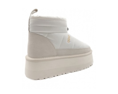 UGG WOMEN'S OBBA PLATFORM WHITE