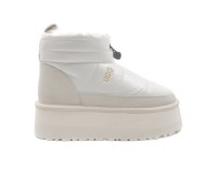 UGG WOMEN'S OBBA PLATFORM WHITE