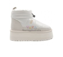 UGG WOMEN'S OBBA PLATFORM WHITE